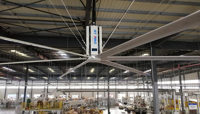 [纤科工业]瑞泰风扇机组合工业车间通风降温解决方案