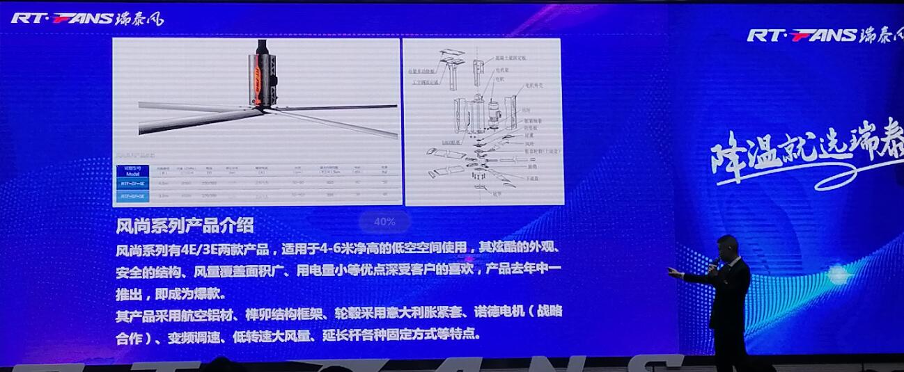 瑞泰风工业大风扇新品发布会