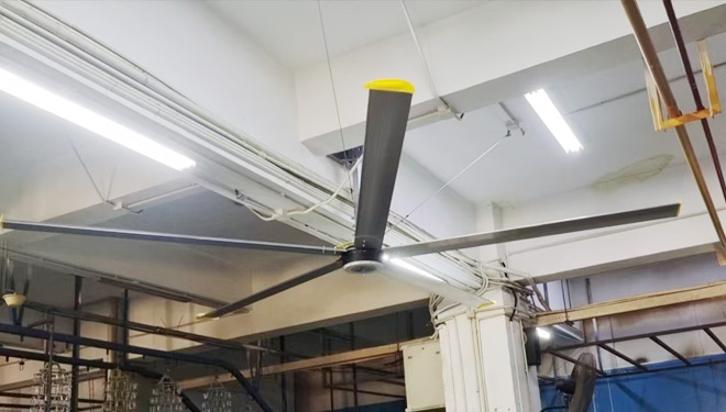 [纤科工业]瑞泰风扇机组合工业车间通风降温解决方案